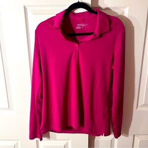 Nike Golf Women's Fuchsia Button Down Shirt Size Large